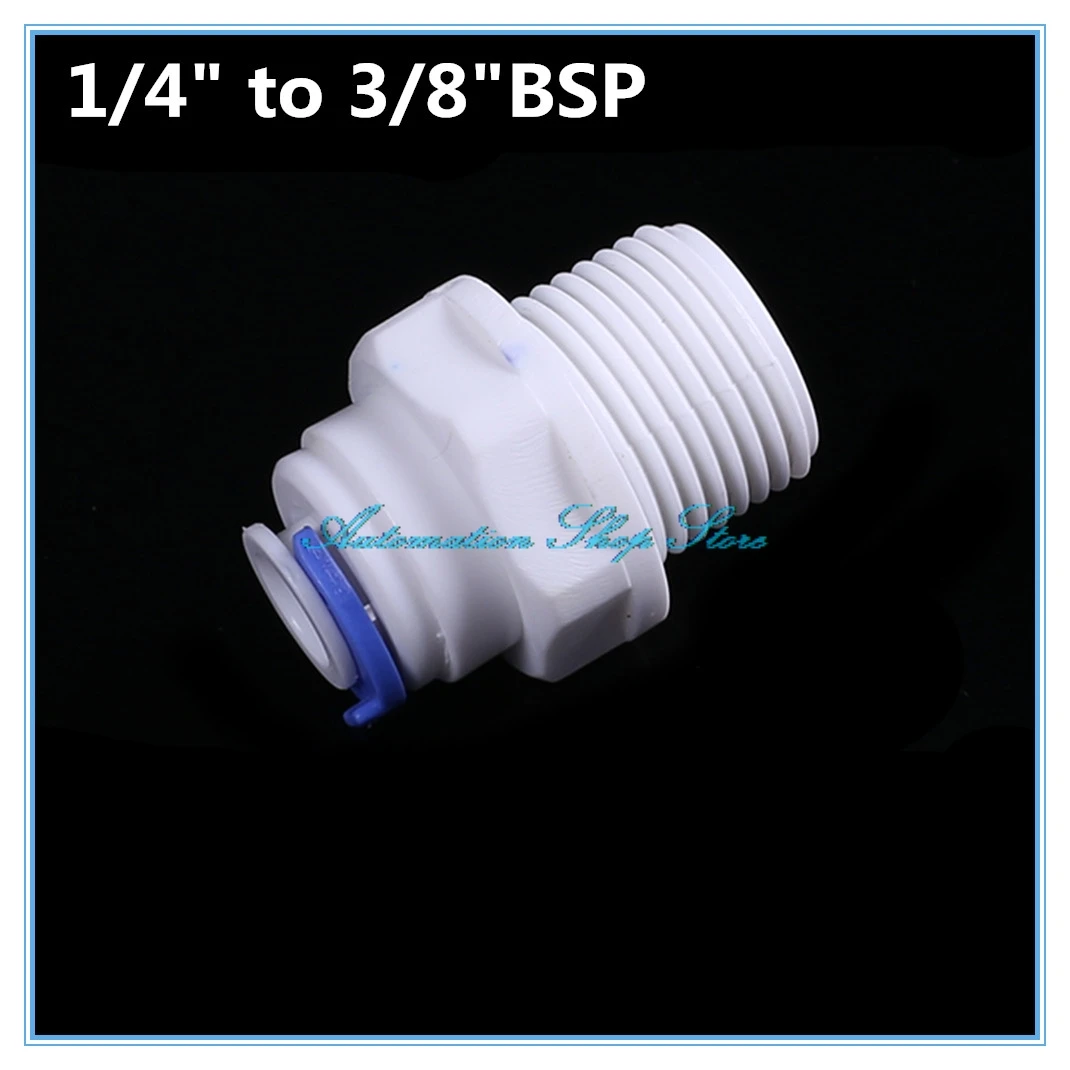 1/4 &quotOD Tube * 3/8&quot BSP Мужской быстроразъемный очиститель воды фитинги аквариумная