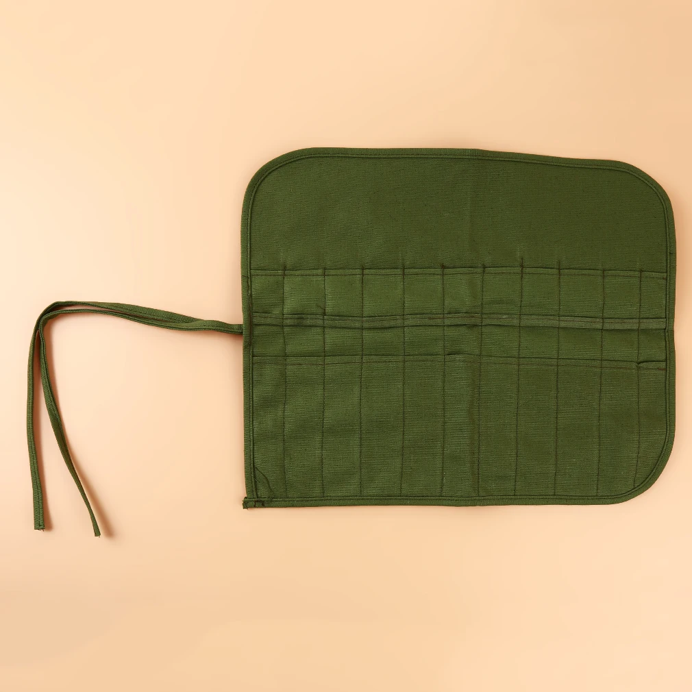 Многофункциональный рулонный холщовый чехол-карандаш для рисования кисть