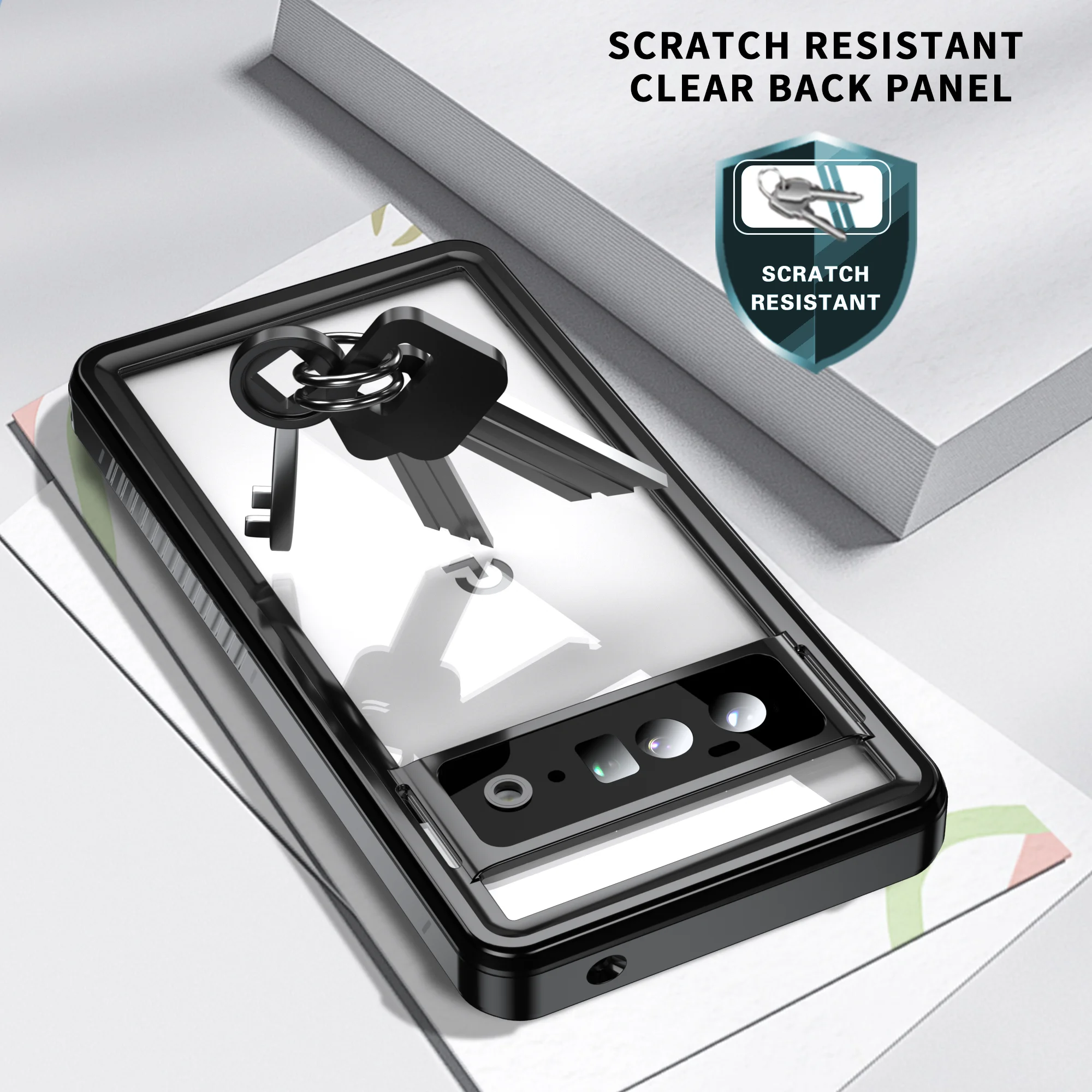 IP68 Waterproof Case Stand For Google Pixel 6 Pro 4A 5G Dustproof Diving Phone Case Cover Coque