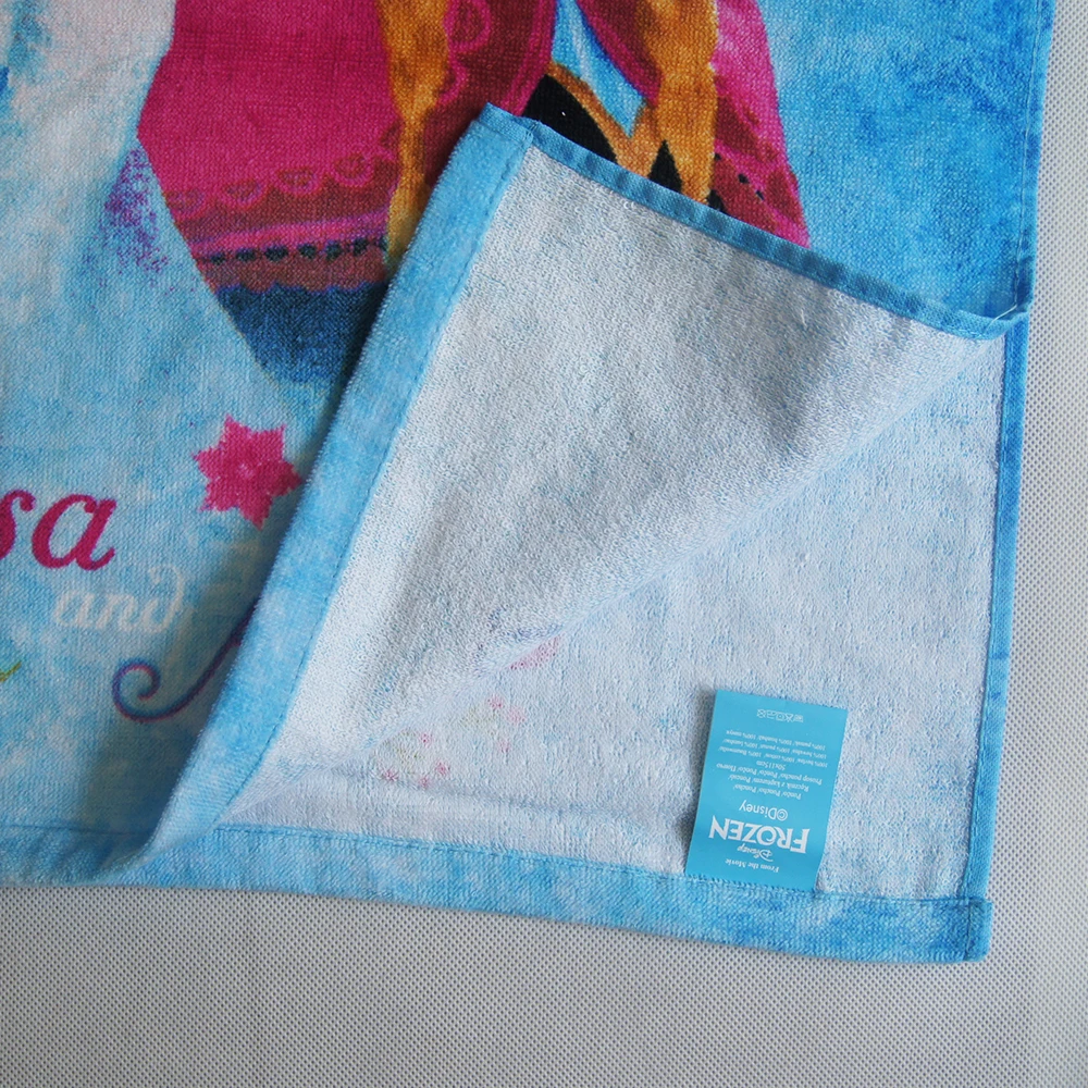 

Disney Blue Frozen Elsa Anna Princess Bath Towel for 0-3 Years Baby Girls Kids Hooded Beach Towel Summer Swimming Towel Cloak