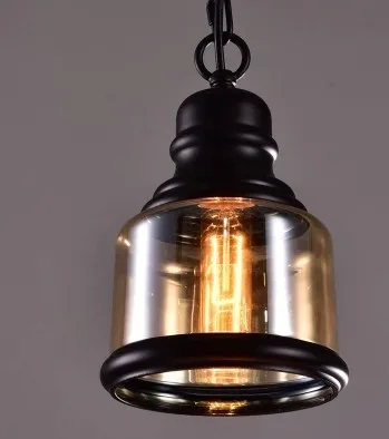Industrial Loft Glass Pendant Light Retro Vintage Chain Hanging Lamp Fixture Luminaire Cafe Restaurant Kitchen Room Lampara Deco |