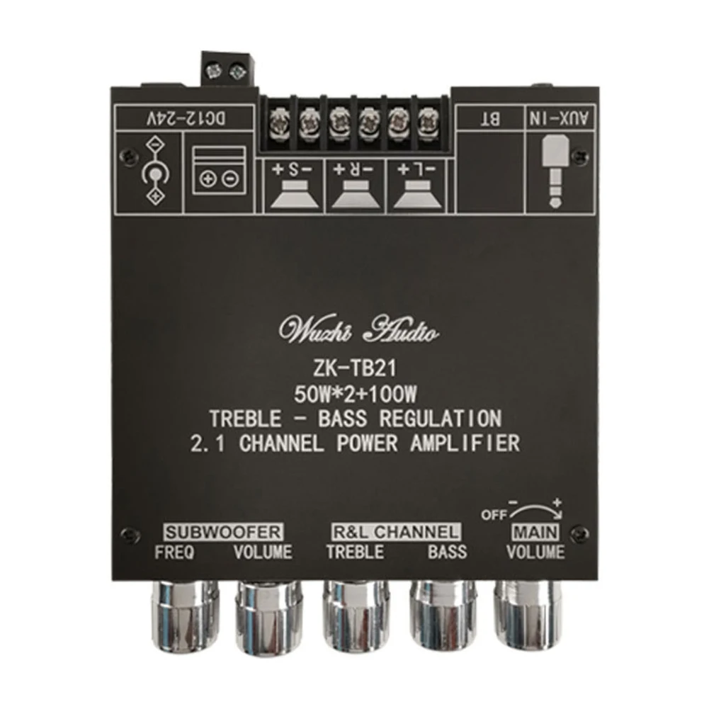 Sunbuck Bluetooth 5 0 NE5532 2 1 класс D 2*50 Вт + 100 сабвуфер колонки стерео звуковой эквалайзер