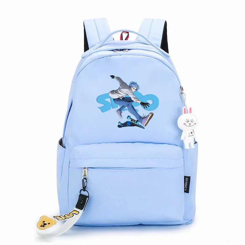Рюкзак для мальчиков и девочек с героями аниме школьный ранец SK8 мультяшным
