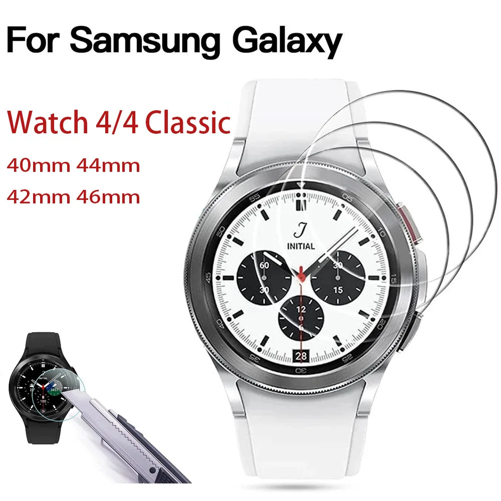 Tempered Glass Film for Samsung Galaxy Watch 4 Classic 46mm 42mm Screen Protector Cover for Samung Galaxy Watch 4 40mm 44mm