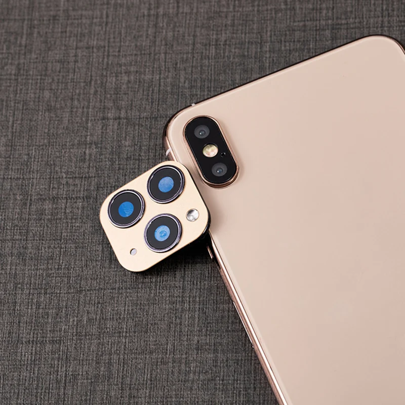 Наклейка на объектив для iPhone XR/XS чехол камеры с секундной сменой поддельная
