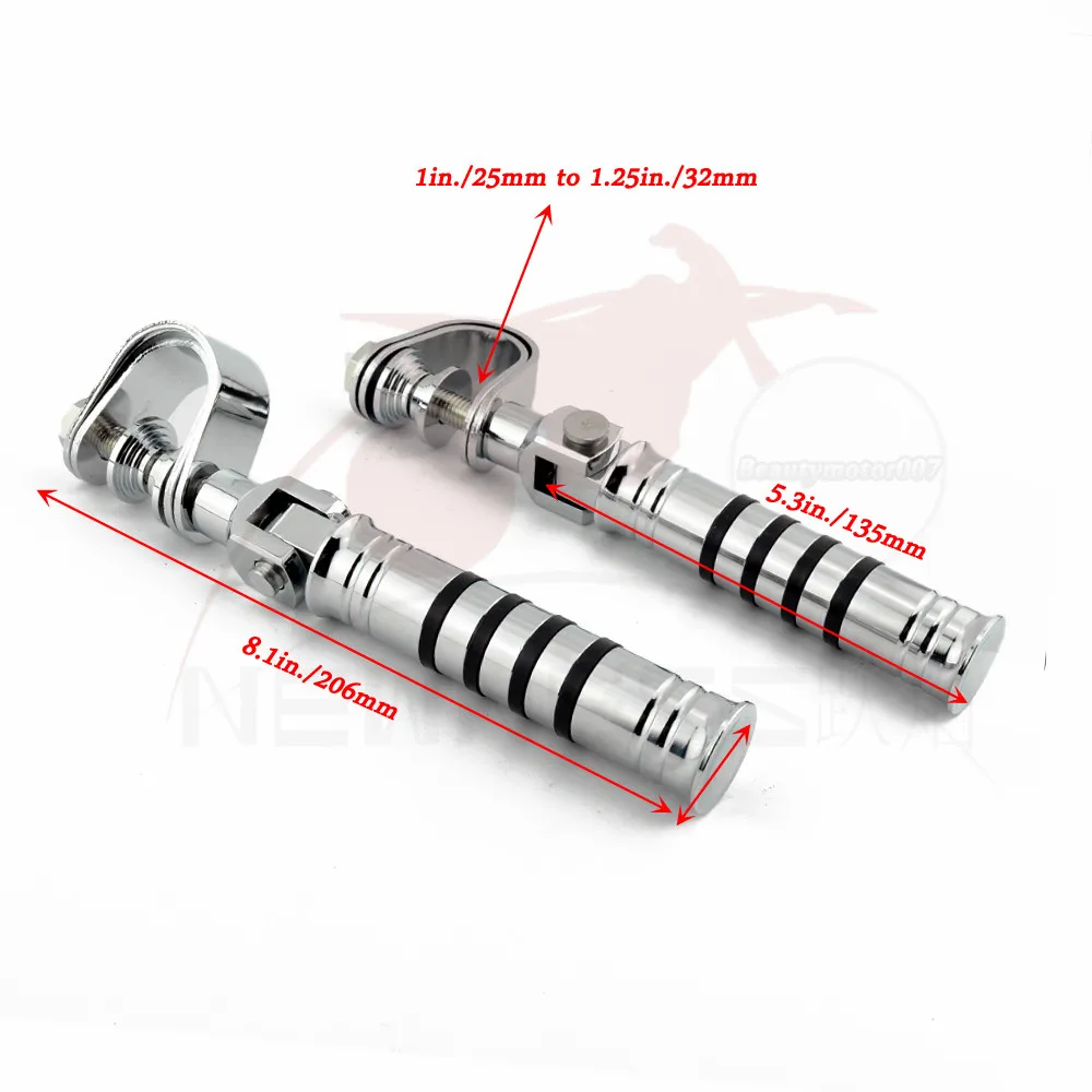 Регулируемые шоссе для мотоцикла 25 мм подножки Harley Electra Road King Street Glide 1 дюйма