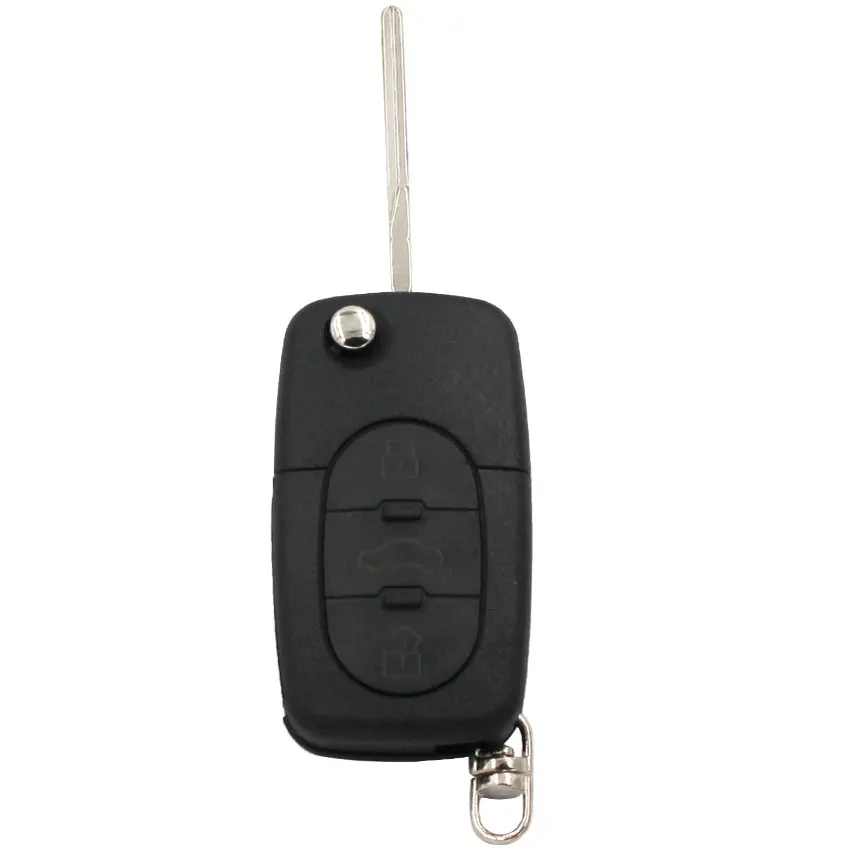 Пустой корпус для дистанционного ключа с 3 кнопками Audi A4 A2 A3 A6 A8 TT RS4 Uncut HU66 Blade CR2032