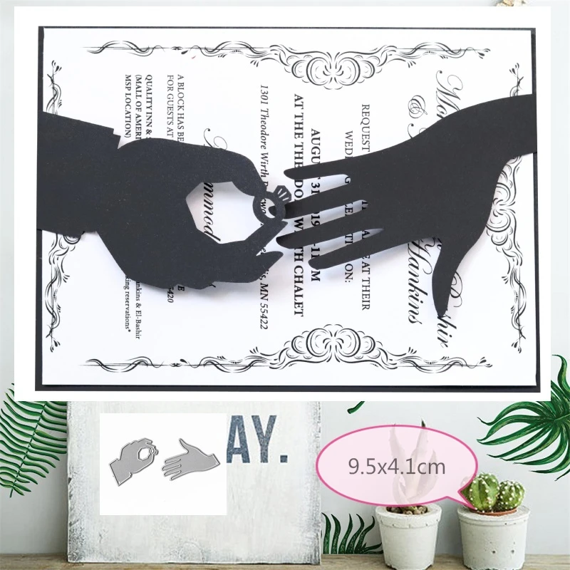 Обручальные кольца набор вырубных штампов &quotсделай сам&quot Скрапбукинг