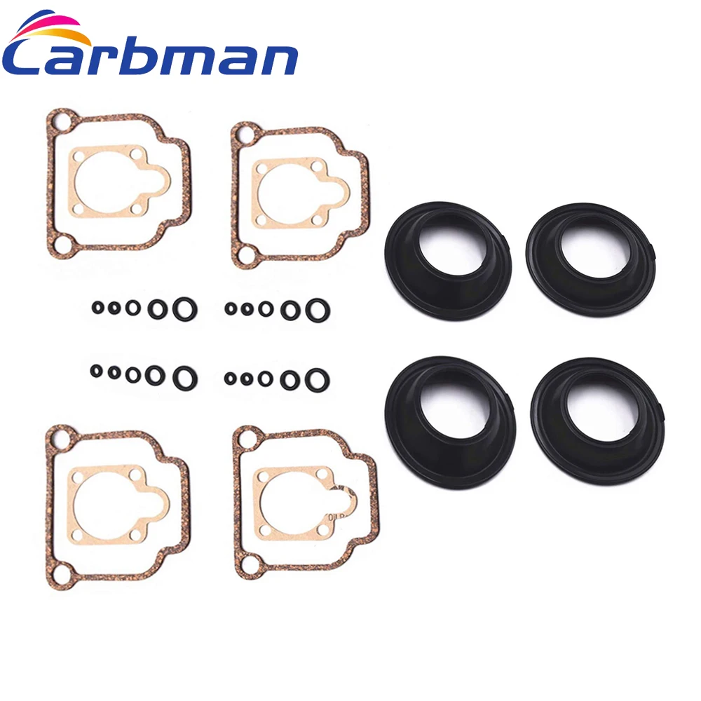 Carbman 2 Sets Carburetor Repair Kits For BMW BING CV 32mm Carb Airhead R65 R75 R80 R90 R100 Carb Motorcycl Accessories