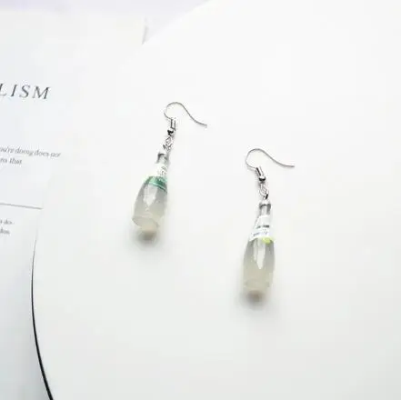 Personality Earrings 3UMeter индивидуальные серьги модные летние серьги Милые простые серьги женские серьги в виде бутылок - Окраска металла: Personality Earrings
