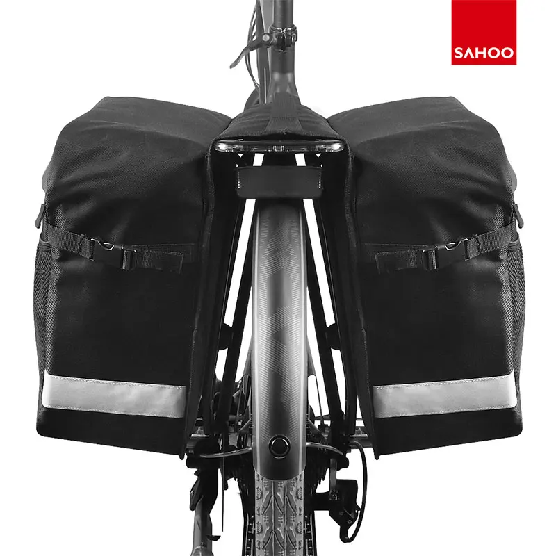 Сумка для багажника Sahoo 142004 2 в 1 велосипедная багажник Pannier 28L задняя стойка форме