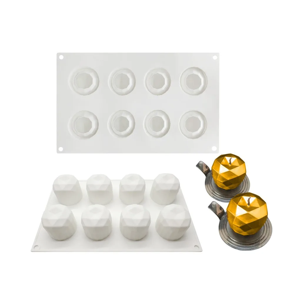 8 ячеек форма для торта Форма Мусса десерта силиконовые формы маффинов выпечки