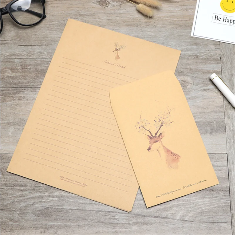 

Конверт из крафт-бумаги с новым годом 2022, 10 шт., Рождественский мешок для конфет с оленем, Подарочный пакет, рождественские украшения для дом...