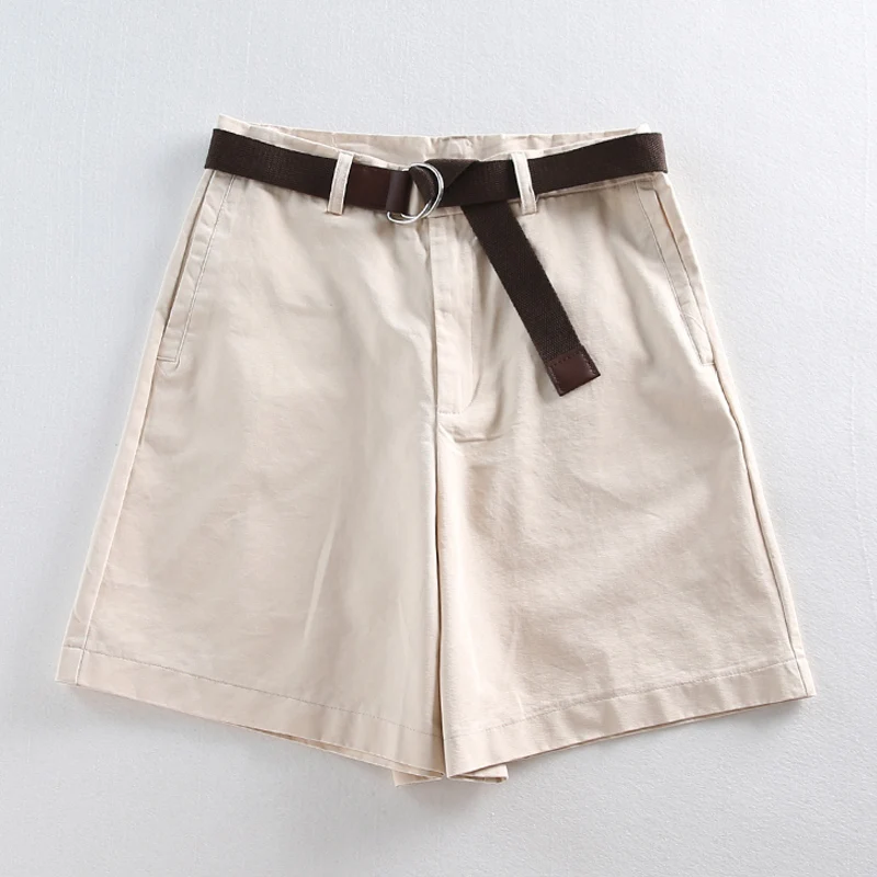

Pantalones Cortos De Mujer 2021 Woman Shorts High Waisted Short Shorts For Women Fashion Causal Solid Summer Shorts Women D481