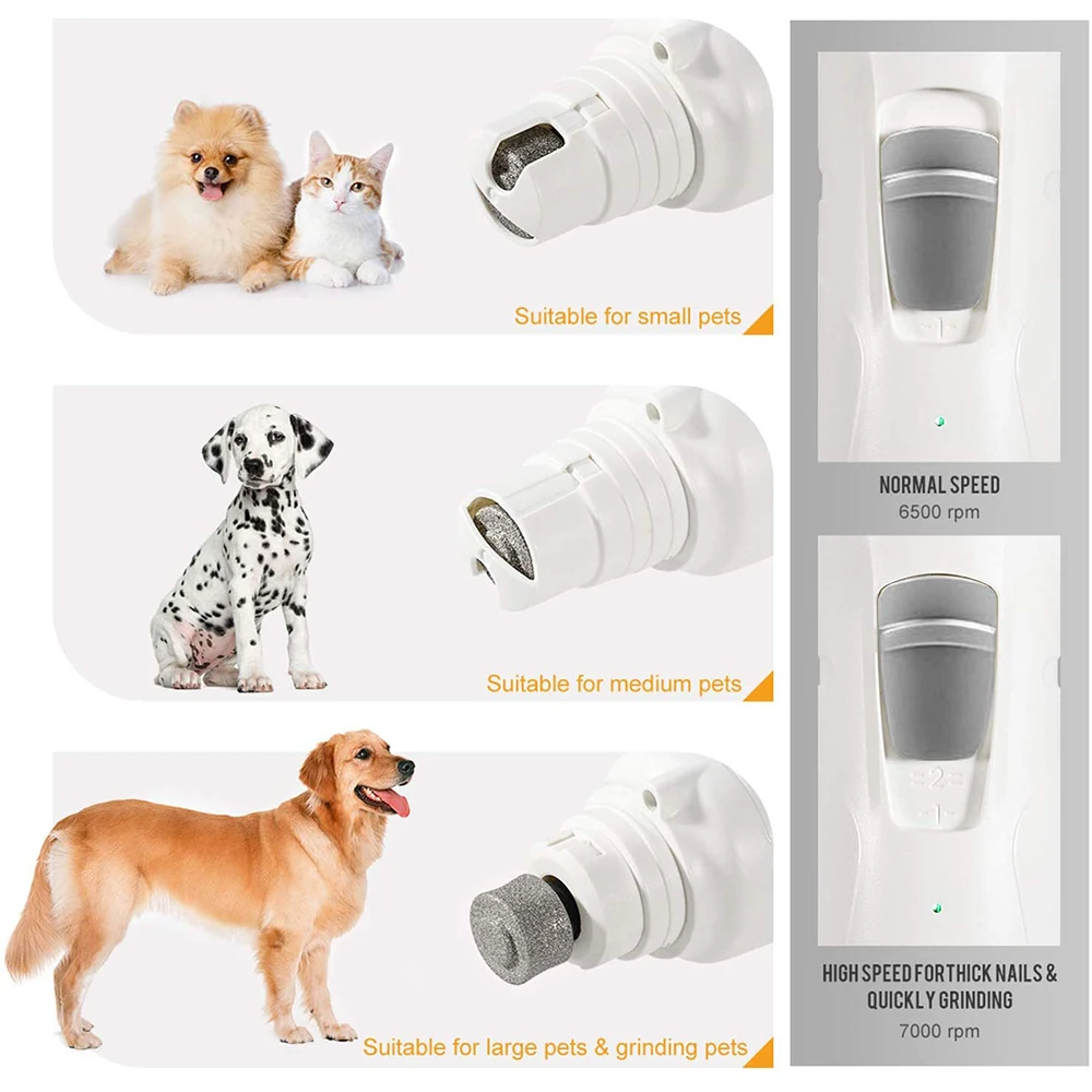 

Electric Pet Nail Clipper USB Charging Dog Nail Grinder Portable Puppy Cat Nails Pet Grooming Tools For Small Medium Large Dogs