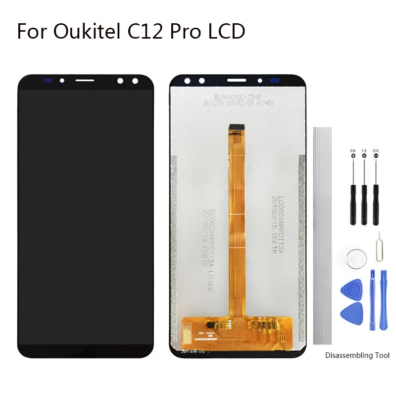 ЖК-дисплей 6 18 дюйма для Oukitel C12 Pro + дигитайзер сенсорного экрана в сборе ремонтные