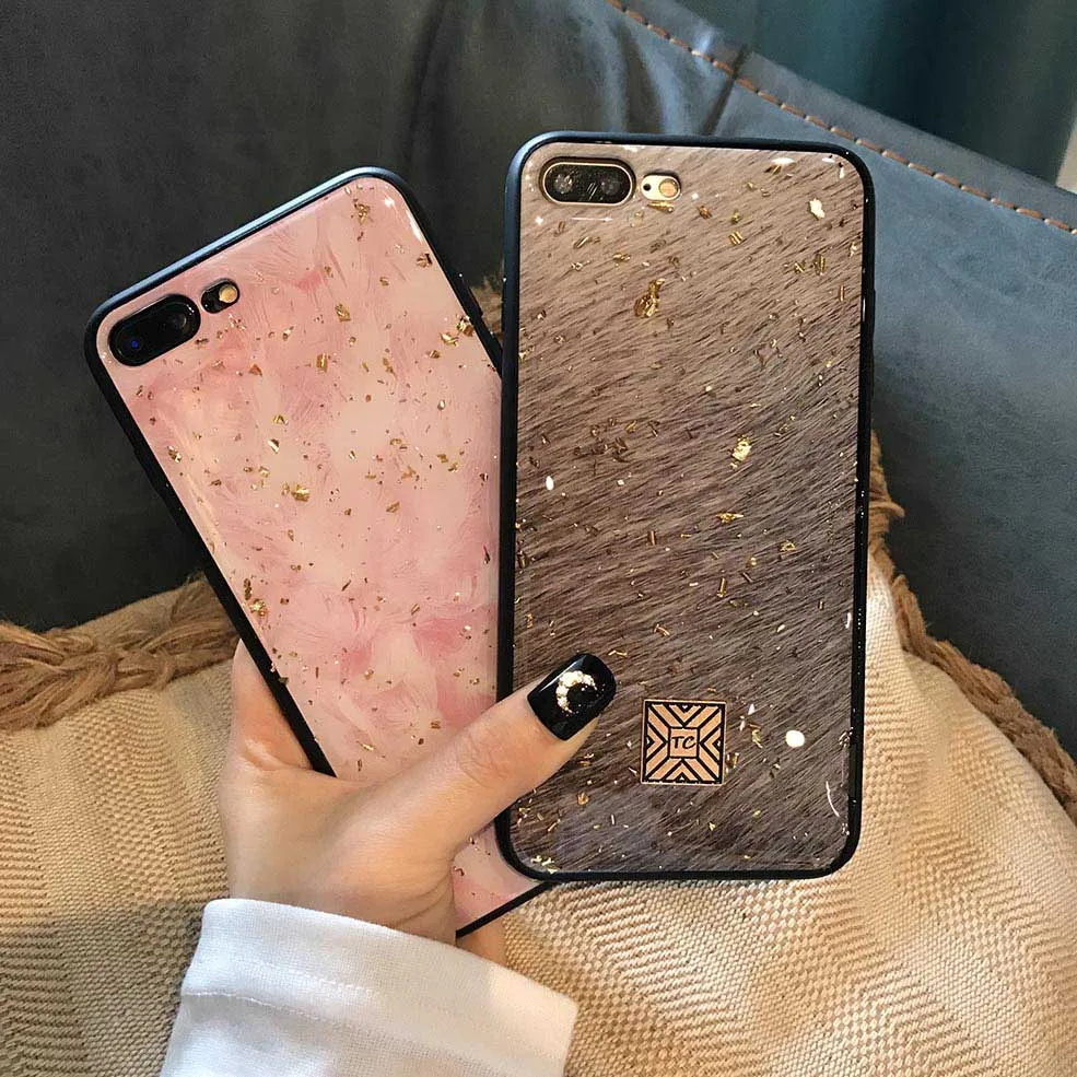 Роскошный чехол Forubest из золотой фольги для iPhone X XS Max XR телефона мягкий ТПУ 7 8 6 6s Plus