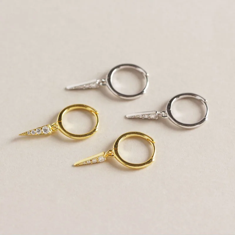 Корейские украшения, циркониевые серьги с геометрическими заклепками, модель 100%, женская модель, подарок на Рождество