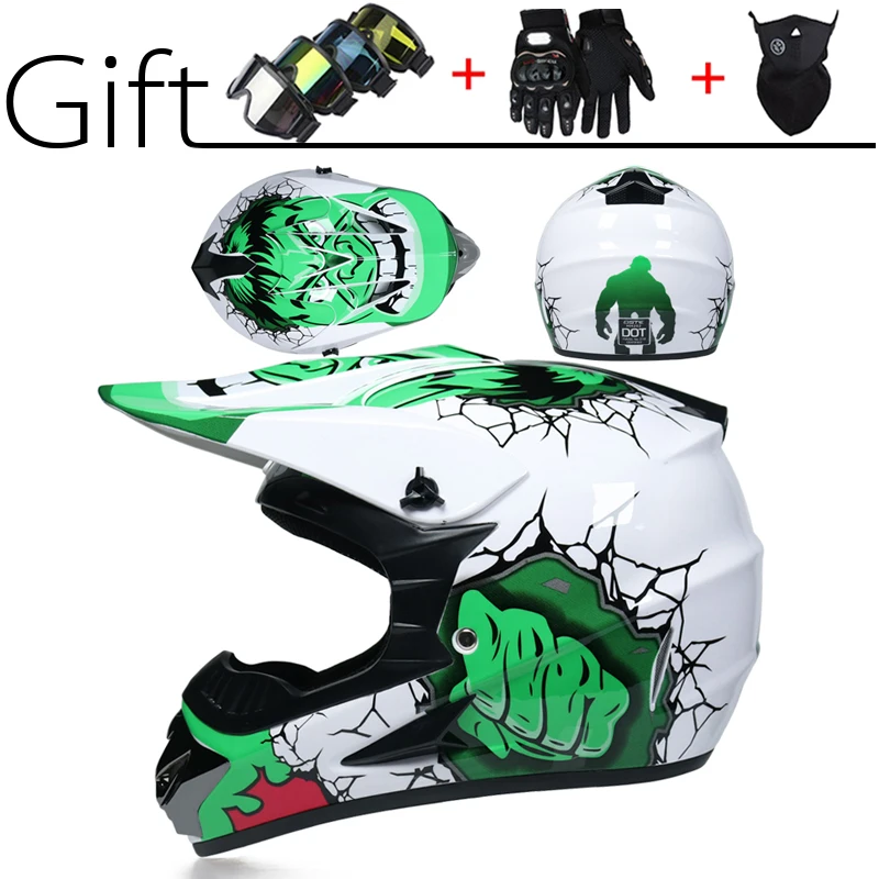 

Мотоциклетный шлем, Профессиональный мотоциклетный шлем для езды по бездорожью, подходит для детей