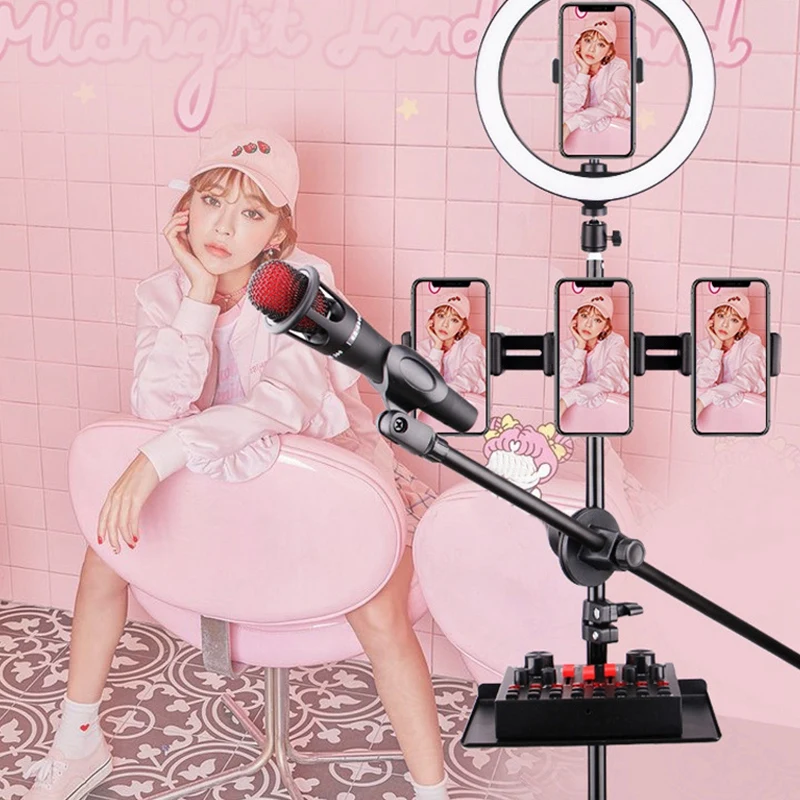 

Net Red Live Broadcast Artifact, Mobile Phone Live Fill Light LED Ring Light Anchor Beauty Light Set