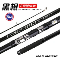madmouse 2021 new model japan quality full fuji surf rod 4 20m 46t high carbon 3 sections 100 250g surf casting rods
