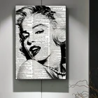 Креативный плакат, настенное украшение, звезда, женщина, планшетофон и принты, Настенная картина для декора гостиной