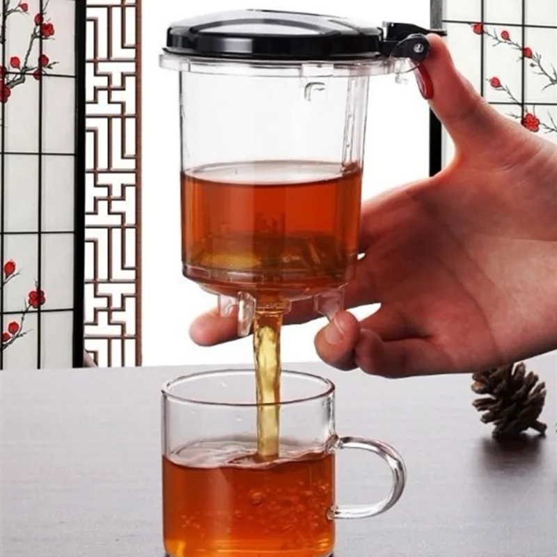 Heat Resistant Glass Tea Infuser Pot Chinese Kung Fu Set Puer Kettle Coffee Maker Convenient Office Sets | Дом и сад