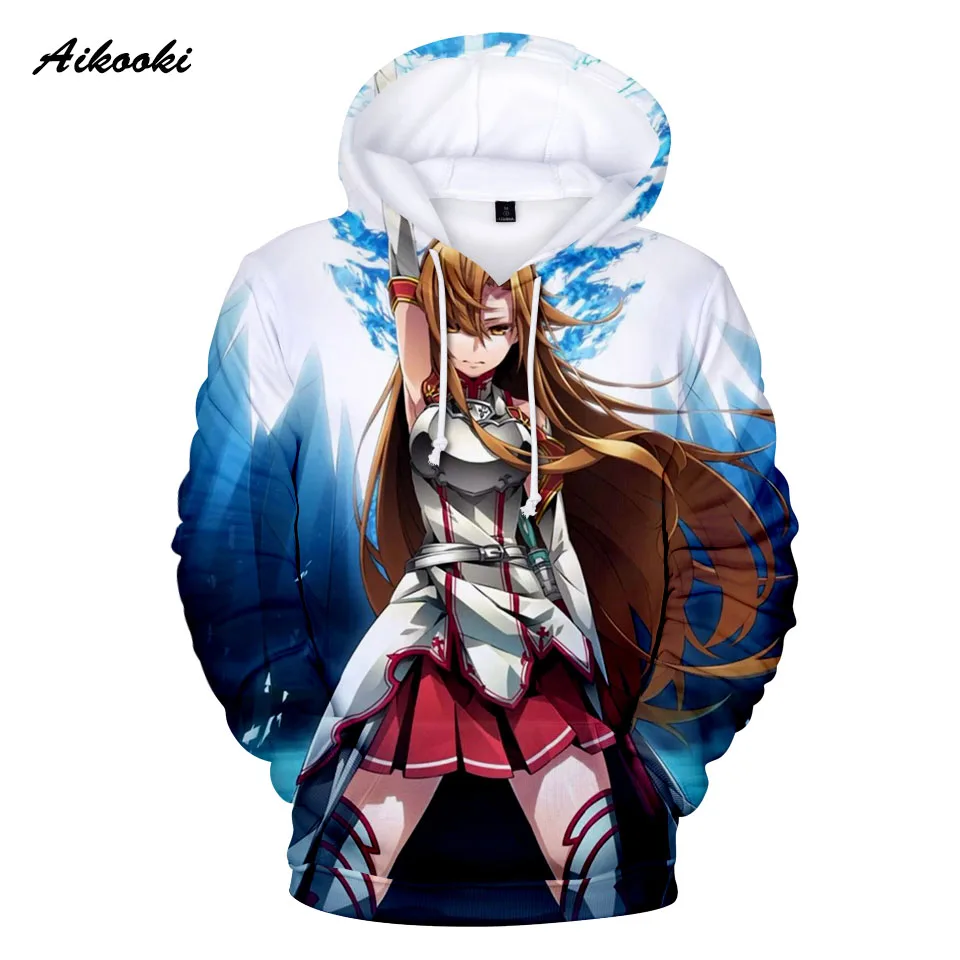 

Cartoon Luxury Sword Art Online 3D Hoodies Sweatshirts Boys/Girls Long Sleeve Sweatshirt Adult/Child Sword Art Online Pullovers