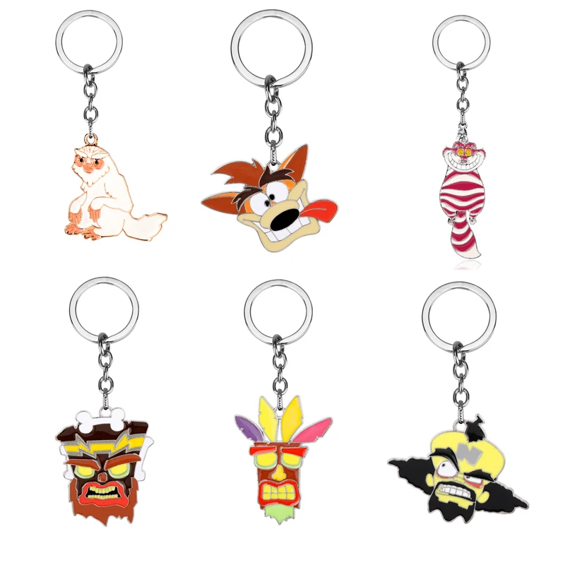 Безделушка брелок мультяшный Кот металлическая ий Брелок с подвеской сумки