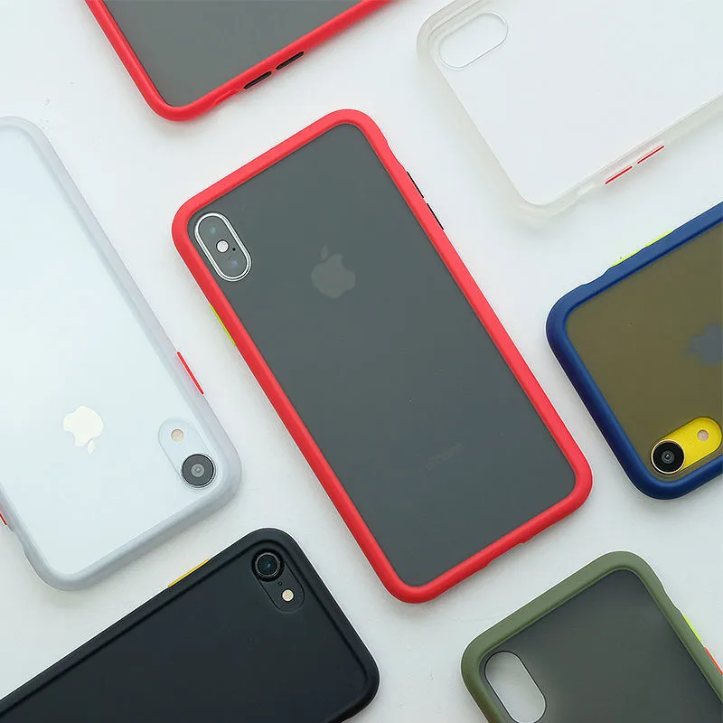 Противоударный чехол для телефона iphone 11 XR XS Max X 7 8 6 6S Plus прозрачный матовый
