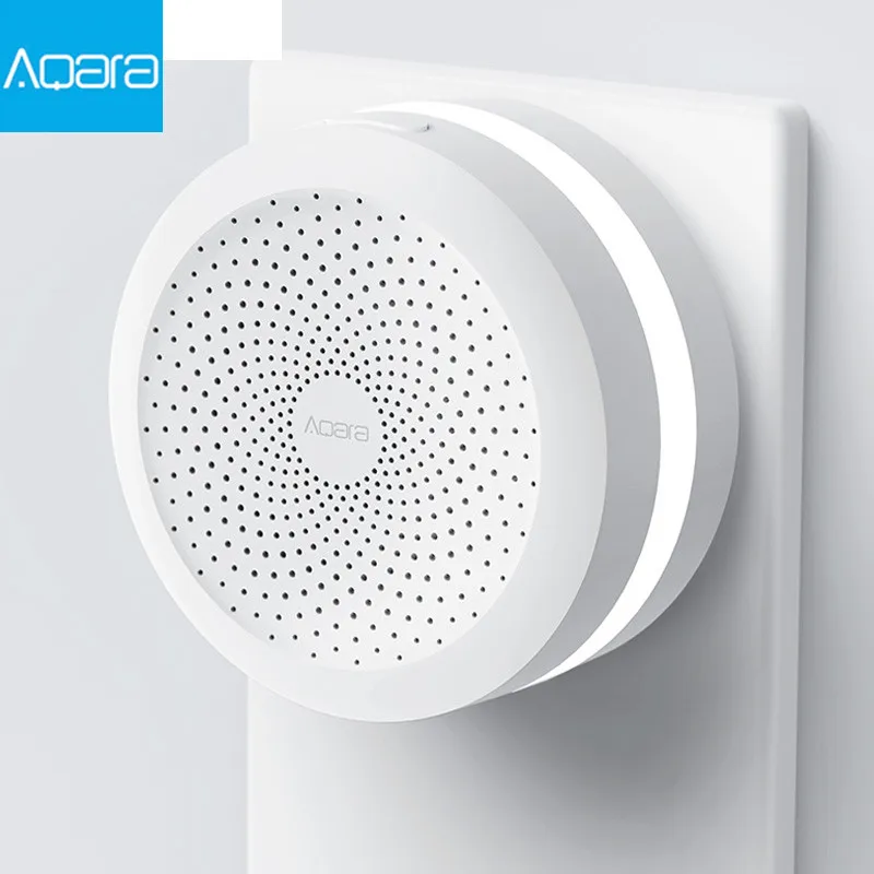 Блок управления умным домом Aqara Gateway хаб с RGB подсветильник кой работает