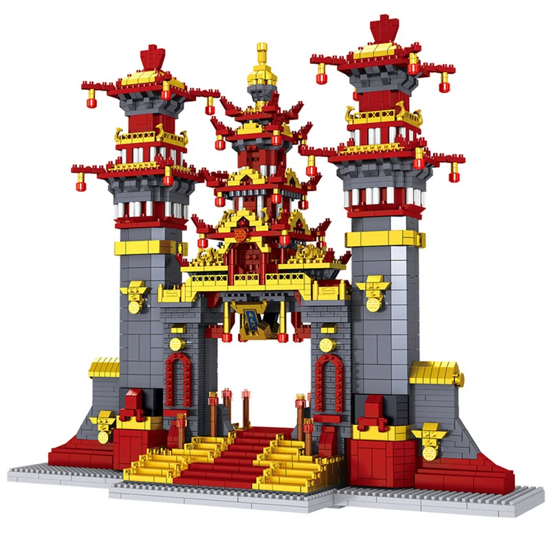 

Architecture Journey to The West Nantian Gate Building Blocks DIY Mini Blocks Building Toy for Boys Children Gifts Constructor
