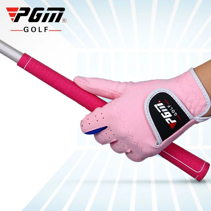 

Детские мягкие перчатки для гольфа Pgm для девочек и мальчиков, спортивные перчатки для левой и правой руки, детские дышащие перчатки для гольфа, варежки D0020