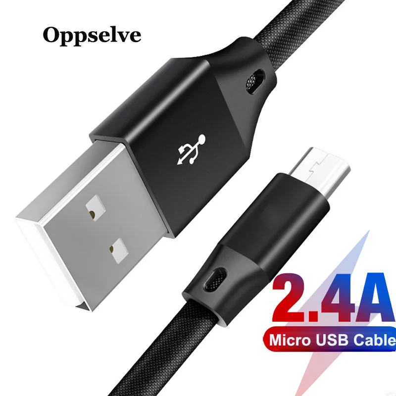 Кабель Micro USB Oppselve для Samsung S7 Xiaomi Redmi Note 5 Pro 4 шт.|Кабели мобильных телефонов| |