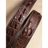 ouluoer import men crocodile belt Smooth buckle business leisure male belt Men belt tide crocodile leather belt
