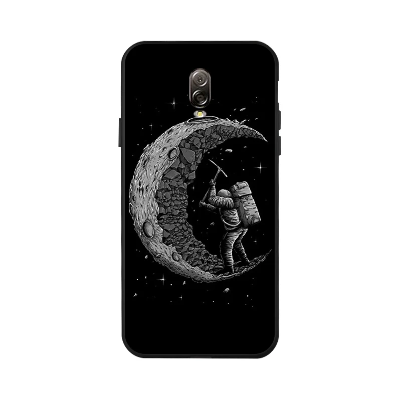 Астронавт черный чехол ТПУ для samsung Galazy A7 A5 A3 J5 J3 2016 S7 Edge Pro Funda 2017 силиконовый на