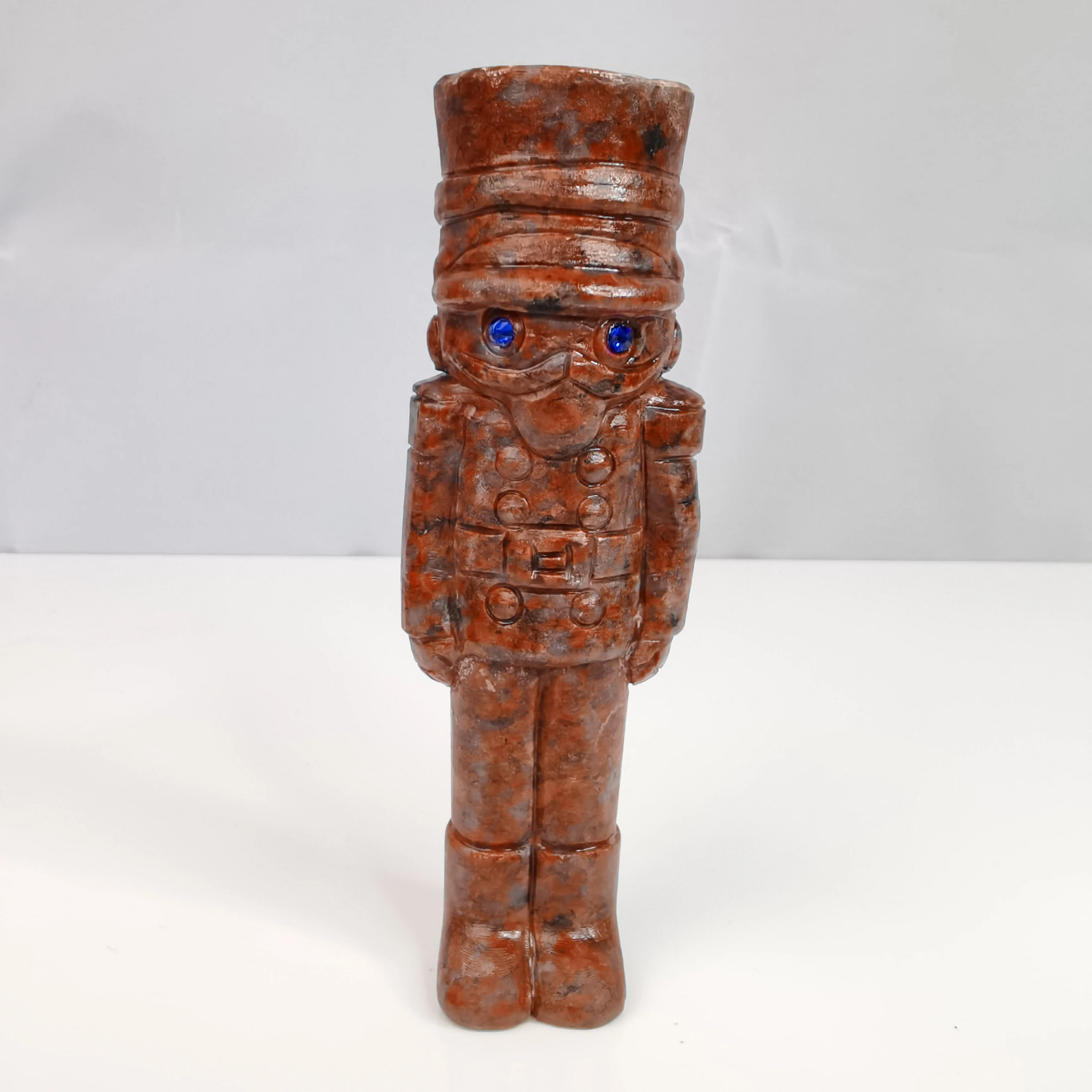 

Soldier Natural Stone and Mineral Quartz Rock Crystal Crafts Statue Hand Carved DIY Decorations Cure Gift