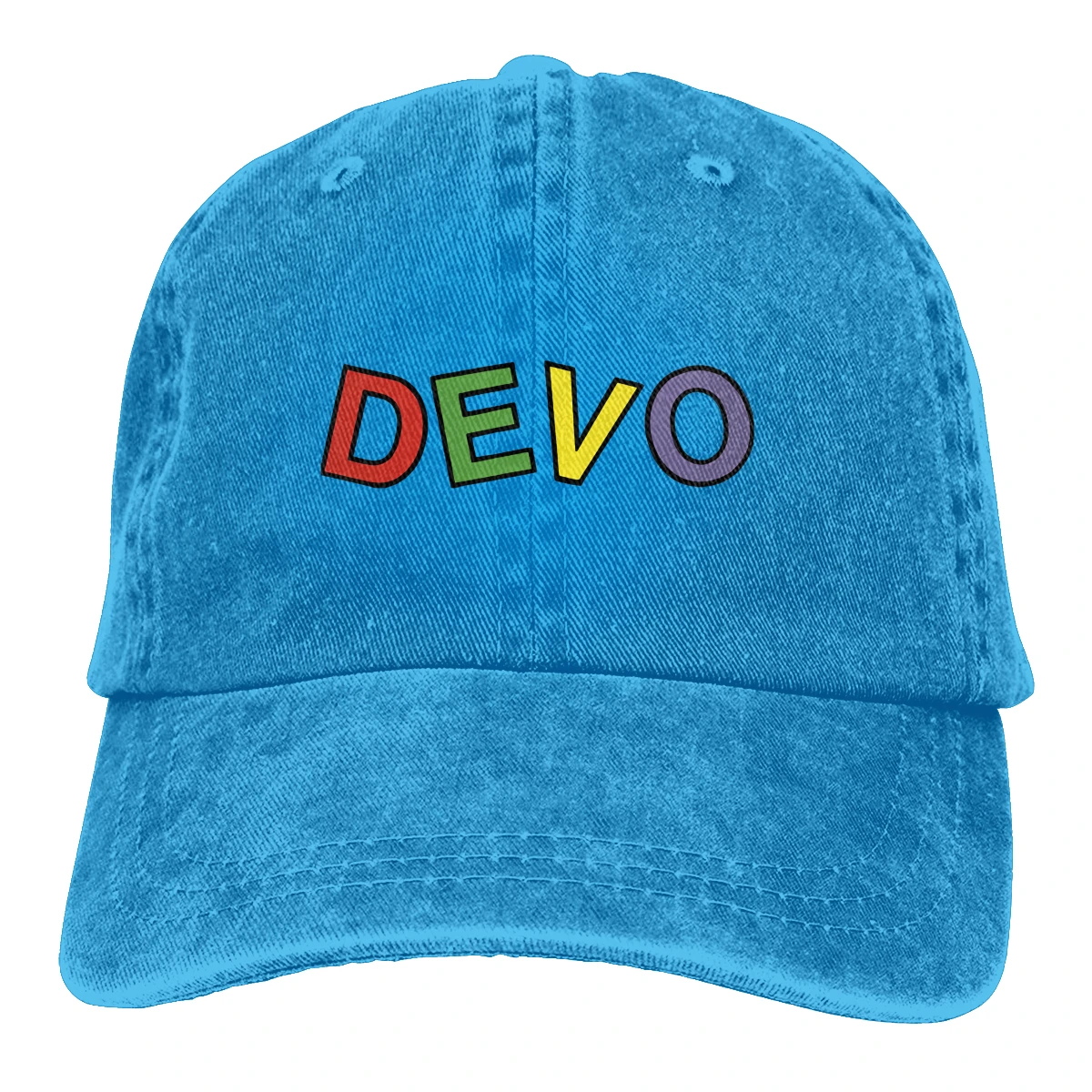 

Devo Band 2 man womans Retro Washed Cowboy hat Hip hop caps