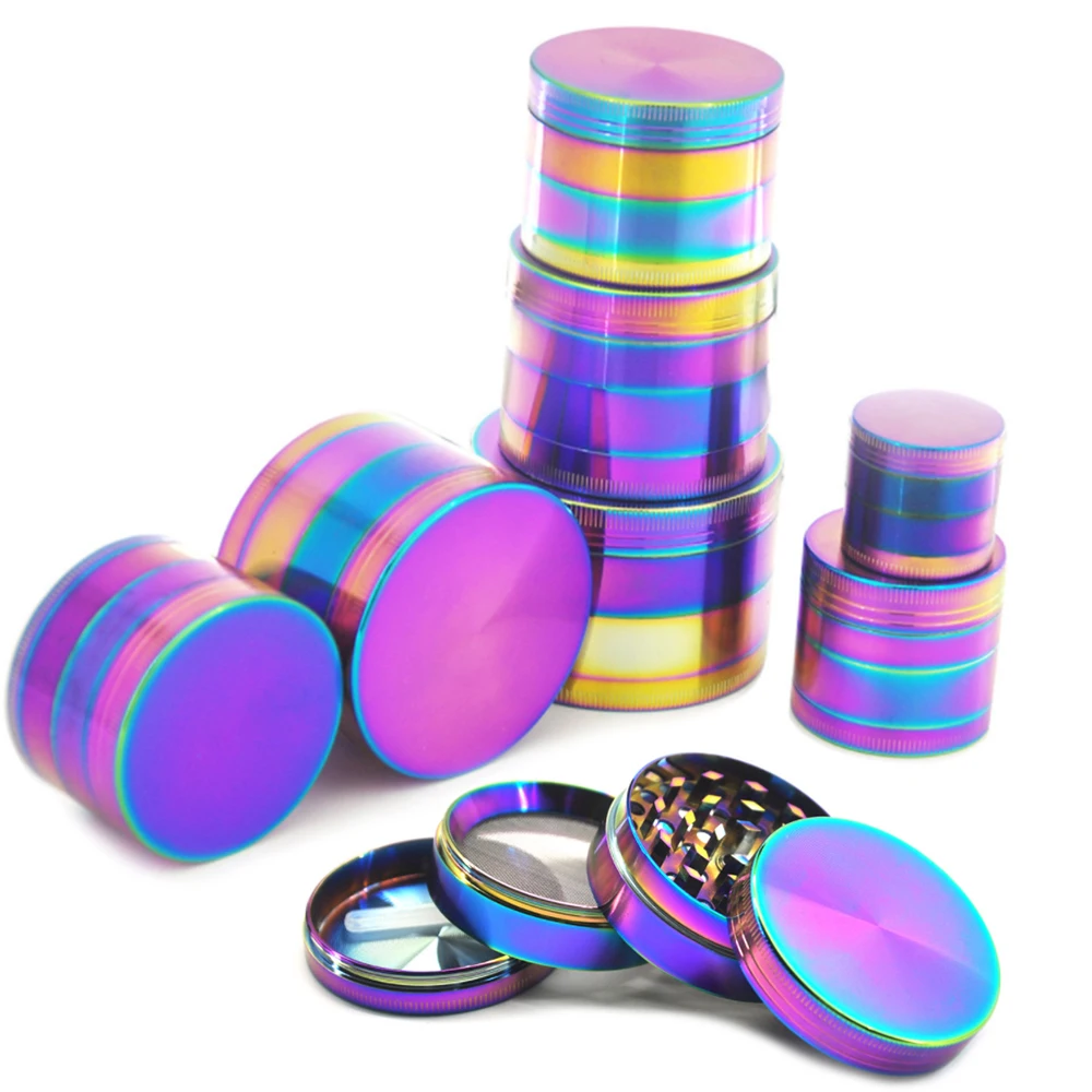 Сорняков Точильщик 4 секционный измельчитель для специй с Алюминий травяной