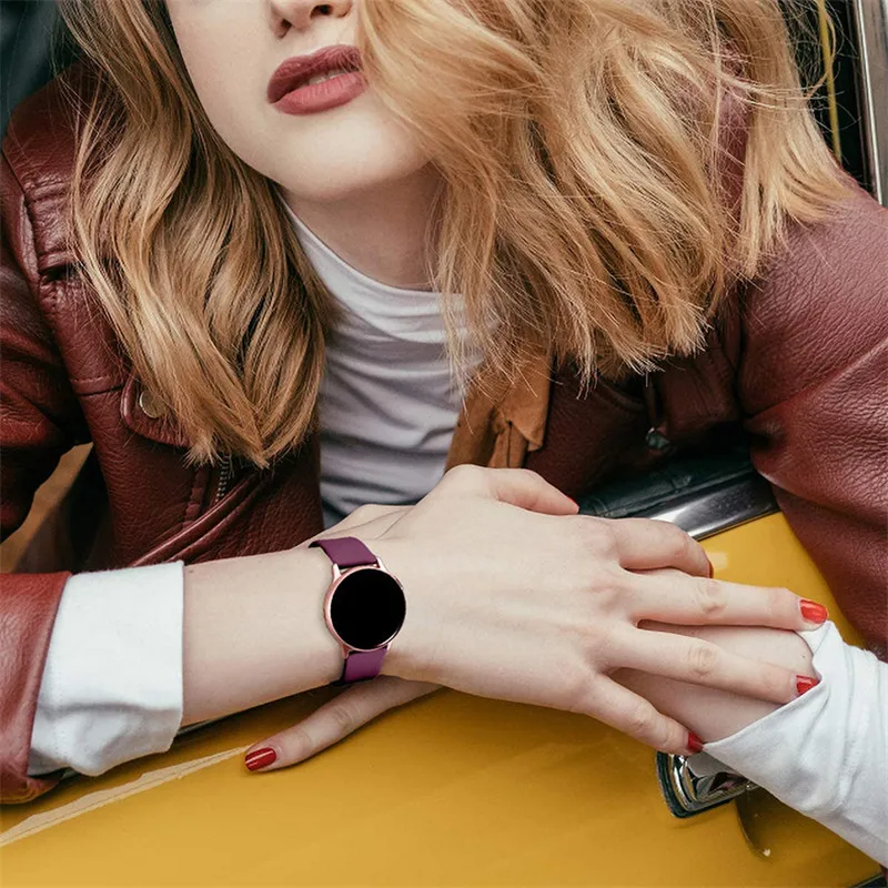 20/22mm Silicone Bracelet for Samsung Galaxy Watch 46mm Watchband Active 2 44mm strap for Galaxy Watch 3 45mm/Gear S3 Accessorie