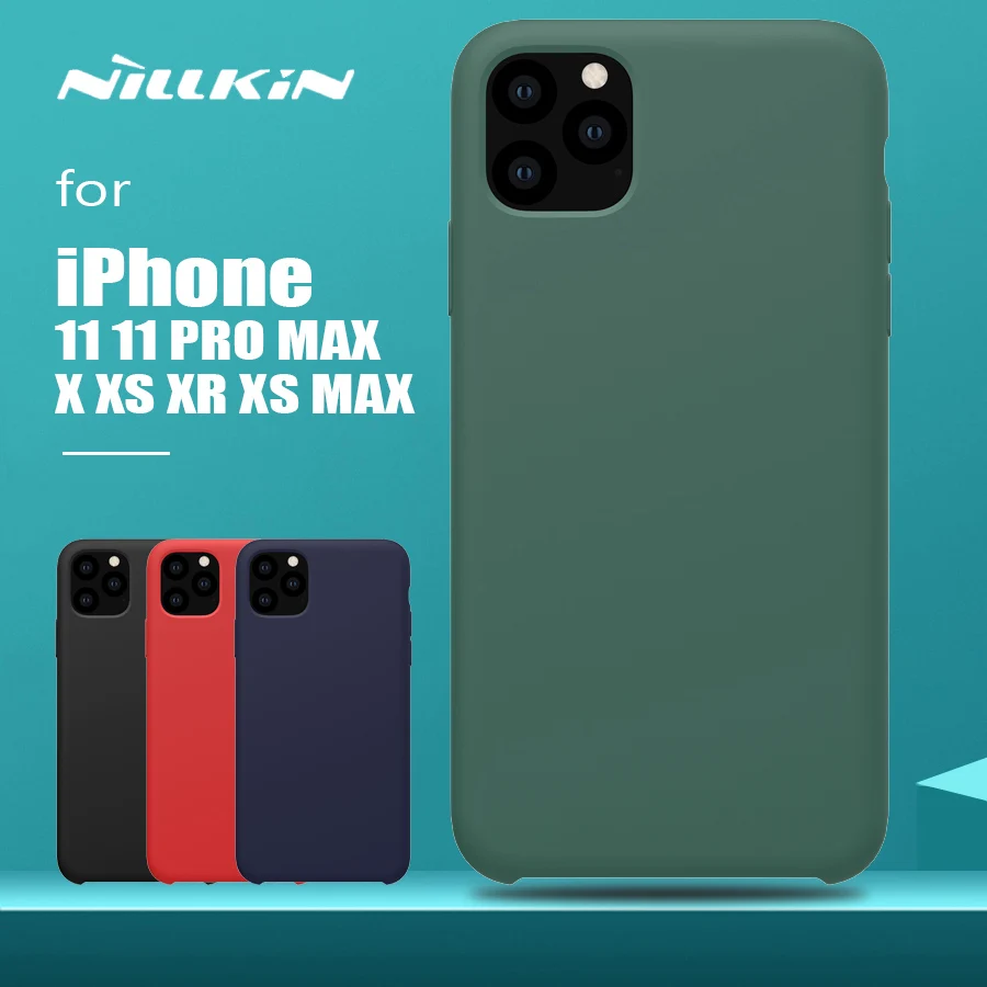 Для iPhone 11 Pro Max XS чехол для Max XR Nillkin Flex роскошный жидкий силиконовый мягкий чехол для iPhone 11 Pro XR XS Max чехол для телефона