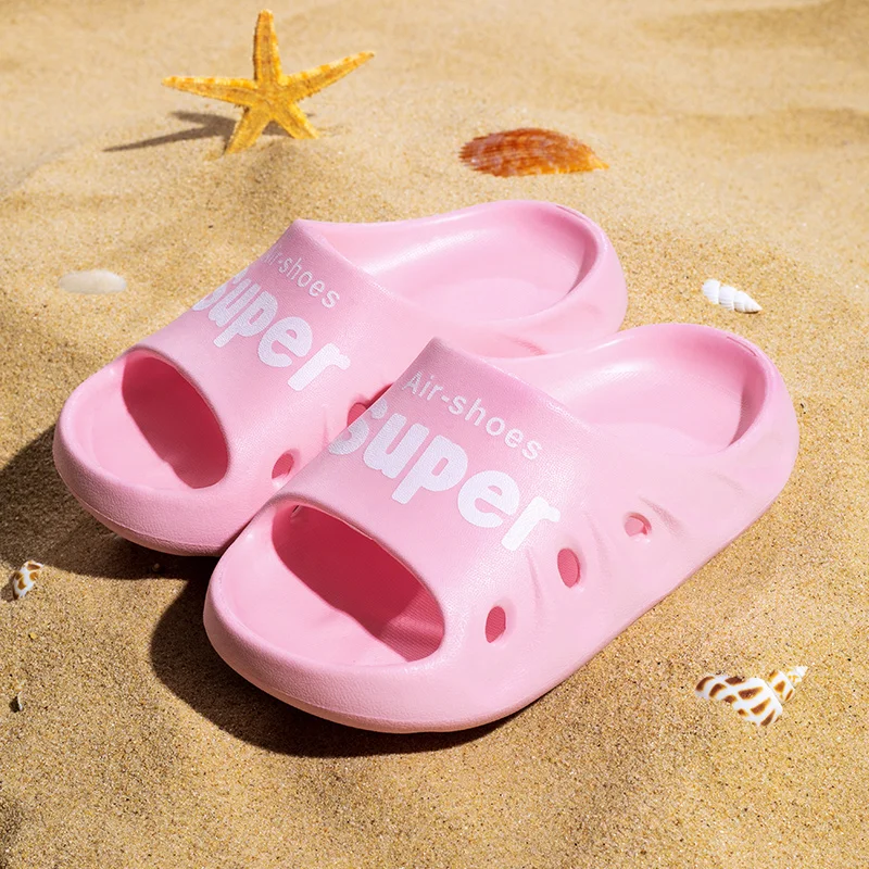 

2021 Children Solid Indoor Slippers Summer Kids Boys Girls Non Slip Bathroom Soft Sandals Outdoor Beach Water Shoes Dropship