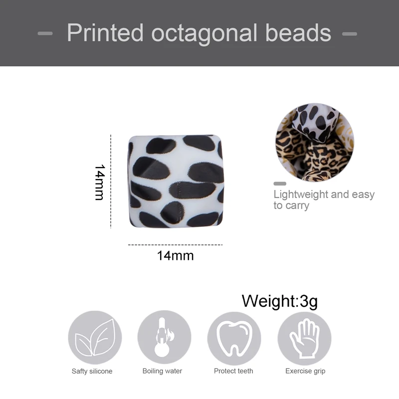 Mordeduras de 14mm para beb&eacute;, cuentas de silicona, DIY, accesorios para fabricaci&oacute;n de collar de dentici&oacute;n, cuentas suaves sin BPA, mordedor, nuevo Color, 10 Uds.-1