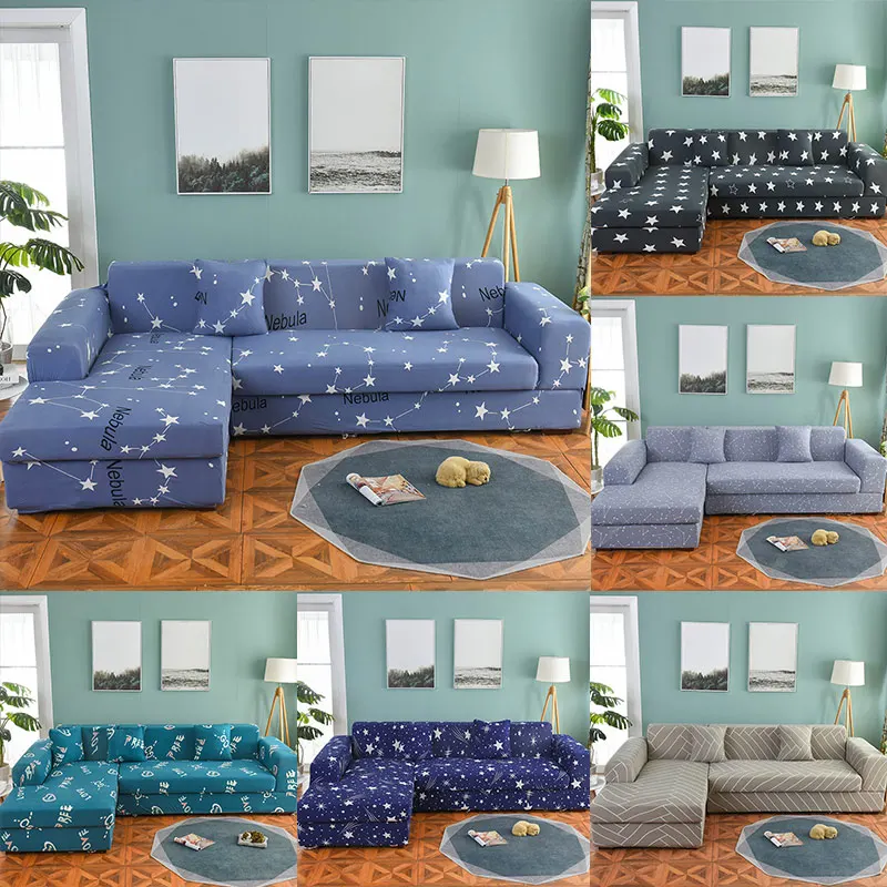 Набор диванов 1/2 предметов набор с геометрическим рисунком покрывала для