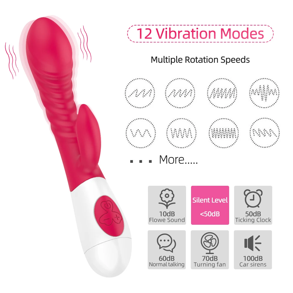 G Spot вибратор двойной вибрации для женщин силиконовый Водонепроницаемый модель