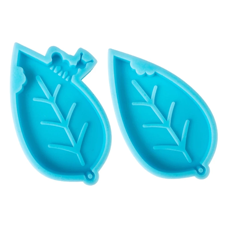 

Ant Leaf Earrings Epoxy Resin Mold DIY Keychain Necklace Pendant Silicone Mould X6HE