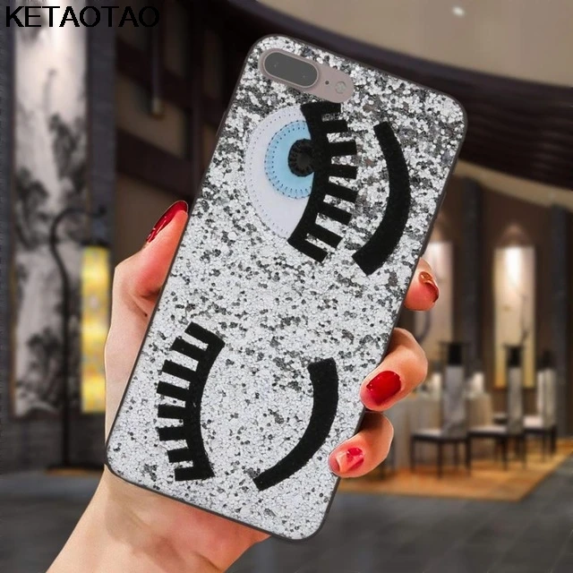KETAOTAO Модный чехол Chiara Ferragni Eyes для samsung galaxy S4 S5 S6 S7 S8 S9 S10 edge Note чехол из мягкого ТПУ резины силикона - Цвет: Многоцветный
