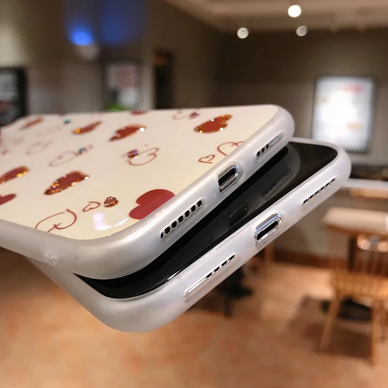 Блестящие чехлы с бриллиантами для huawei P30 P20 Pro Mate20 Pro Classic love, мягкий чехол для Honor 20 Pro Nova 3 4 5, задние чехлы