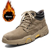 marson men snow boots winter casual shoes male cotton plush keep warm outdoor working camouflage boots slip resistant men shoes