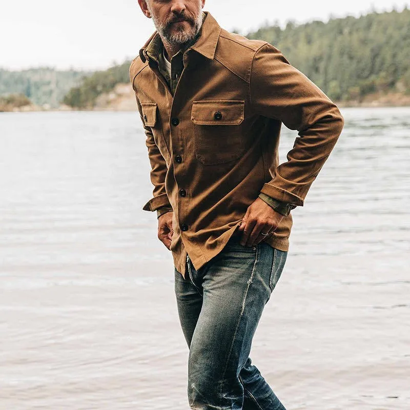 

New 2021 Hot Sale European and American Style Men's Casual Jacket Shirt Jacket Men's Clothing